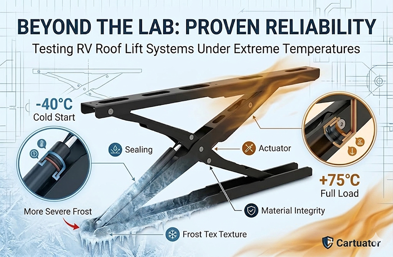 Real-World Reliability: Testing RV Roof Lift Systems Under Extreme Temperatures