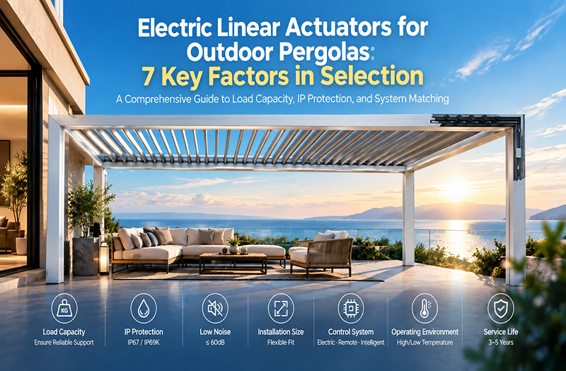 Electric Linear Actuators for Outdoor Pergolas: 7 Key Factors in Selection